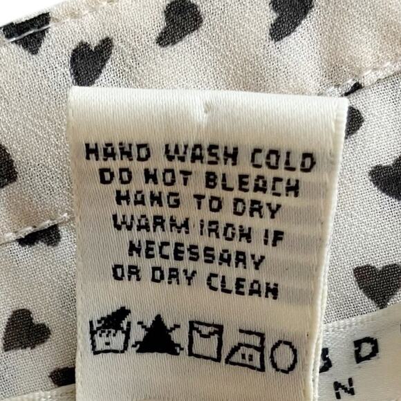 Max Studio Woman Heart Print Chiffon Blouse Size 3X - Picture 10 of 14